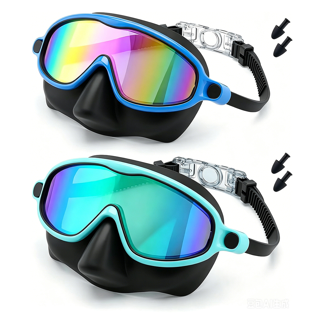 YL600B Kids Diving Nose Mask Large Frame Swimming Goggles