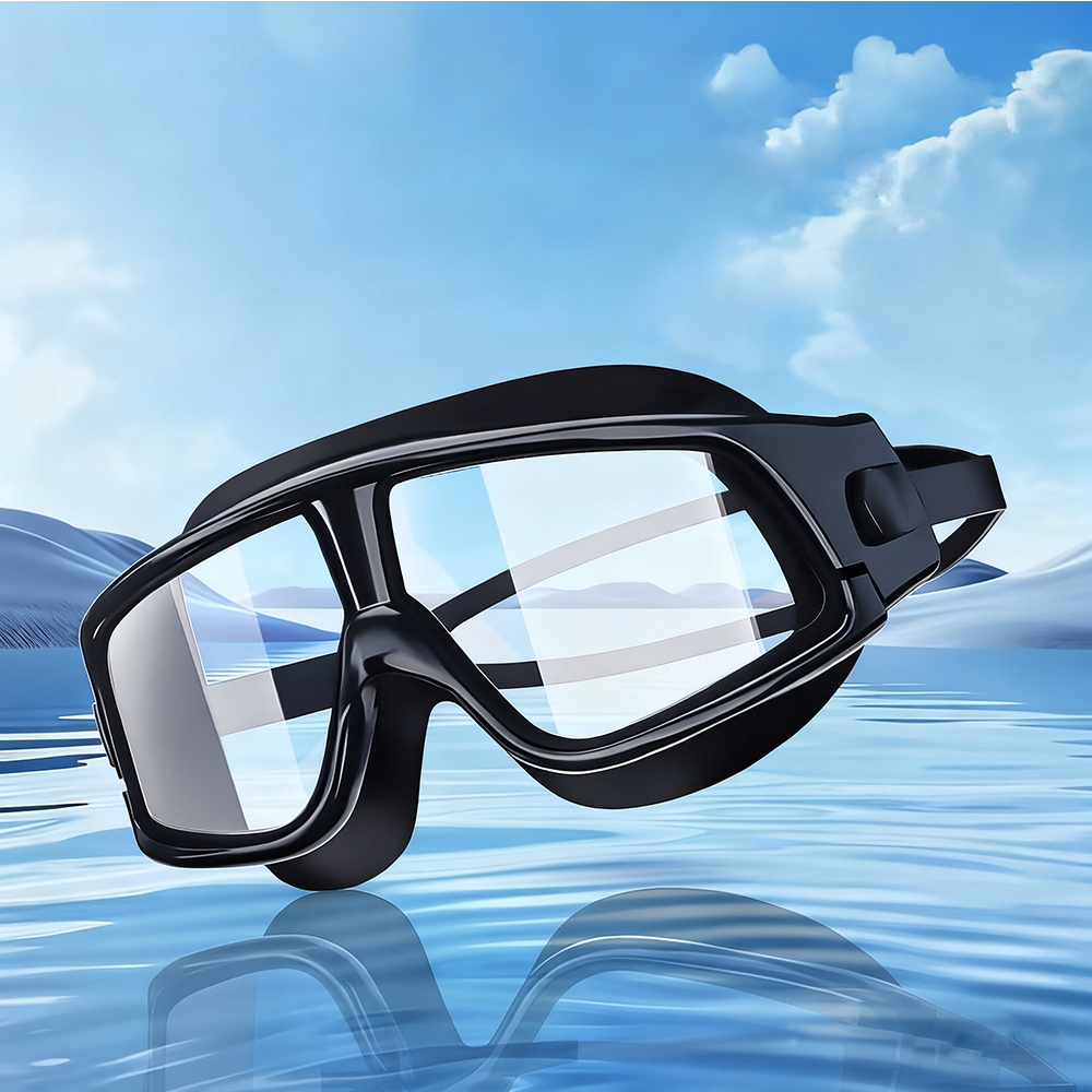 XF001 Adult Large Frame Swimming Goggles Anti-fog Anti-UV