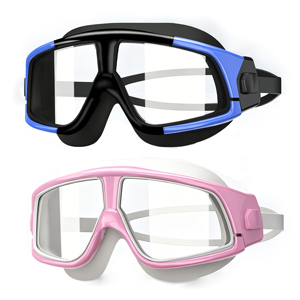 XF001 Adult Large Frame Swimming Goggles Anti-fog Anti-UV