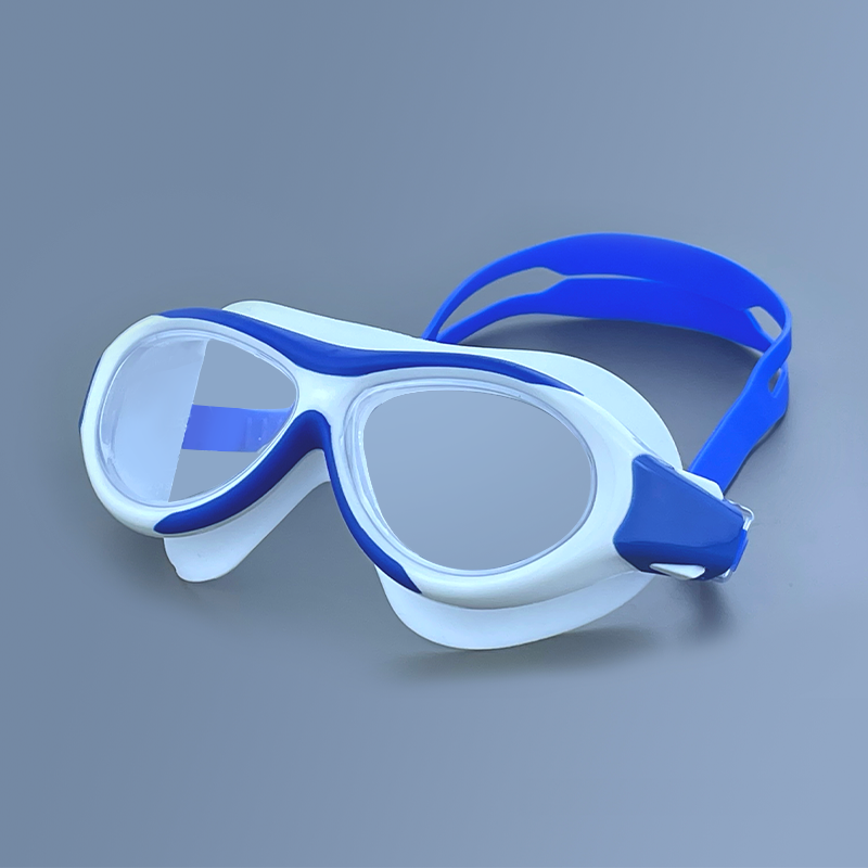 XF003 Kids Two Big Large Frame Lens Swimming Goggles - Image 2