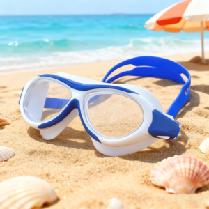 XF003 Kids Two Big Large Frame Lens Swimming Goggles