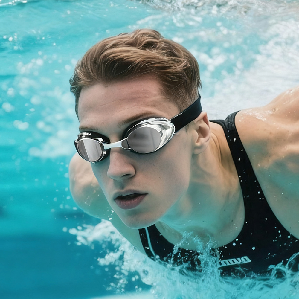 YL1700 Adult Three Changeable Nose Bridges Swimming Goggles - Image 3
