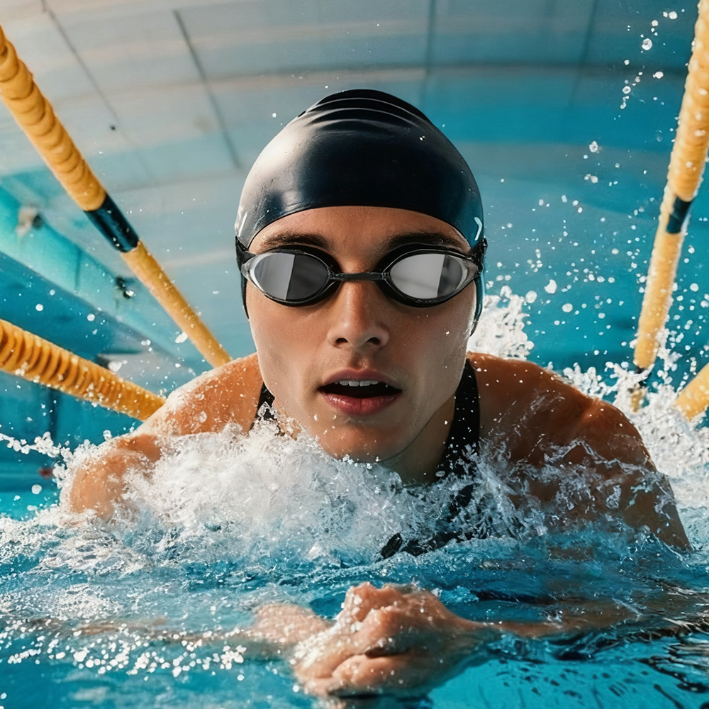 YL1700 Adult Three Changeable Nose Bridges Swimming Goggles - Image 4