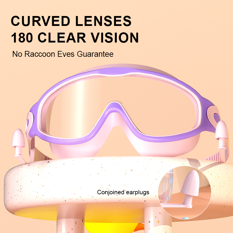 YL2100C Kids Large Frame Swimming Goggles With Ear Plug - Image 5