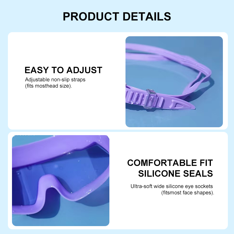 YL2300 Adult Large Frame Liquid Silicone Swimming Goggles - Image 6