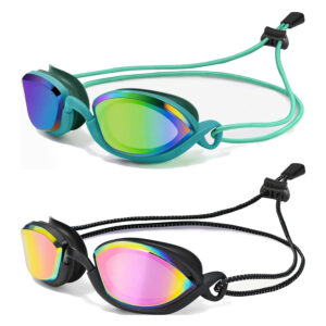 YL3200 Adult 3 Changeable Nose Bridges Swimming Goggles