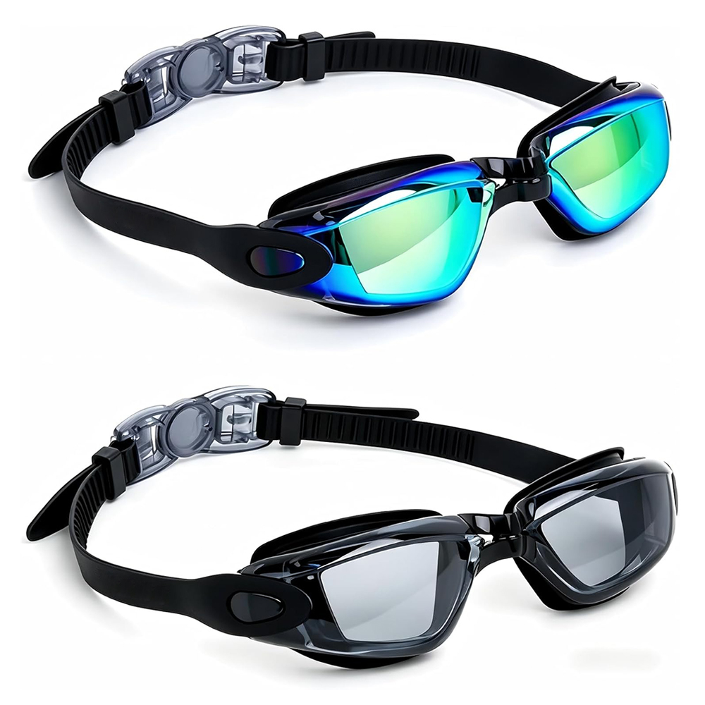 YL500 Adult 3 Changeable Nose Bridges Swimming Goggles - Image 6