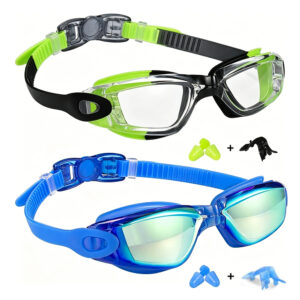 YL500 Adult 3 Changeable Nose Bridges Swimming Goggles