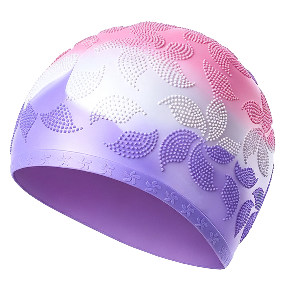 CAP1600 Swim Cap with 3D Dot Textured Surface - Image 3