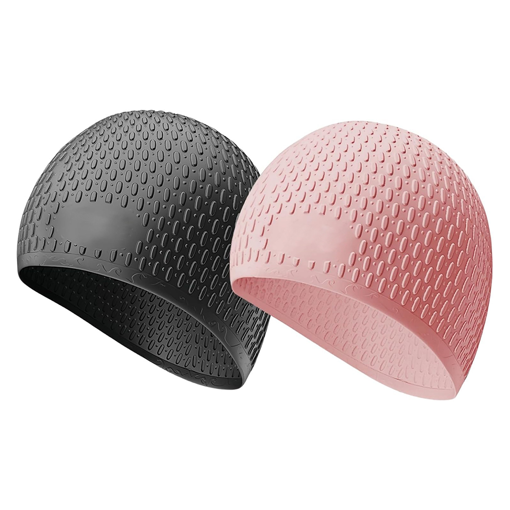 CAP800 Water Drop Swim Cap 3D Raised Dot 85g 20.6*21.6cm