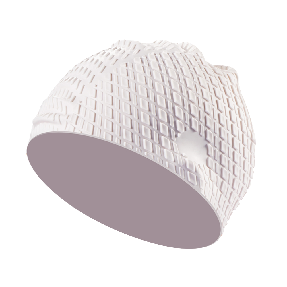 CAP1000 Cube Particle Swim Cap 3D Raised Texture Men Women Silicone - Image 4