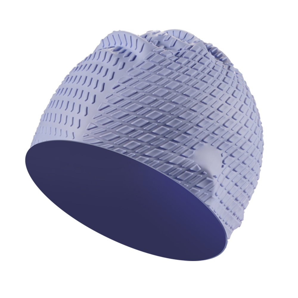 CAP1000 Cube Particle Swim Cap 3D Raised Texture Men Women Silicone - Image 5