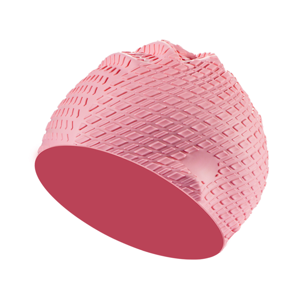 CAP1000 Cube Particle Swim Cap 3D Raised Texture Men Women Silicone - Image 7